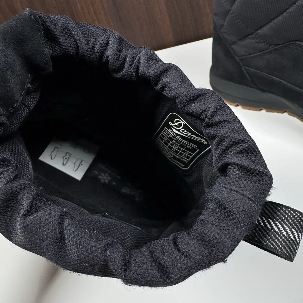 DANNER Cloud Cap, Black Suede Insulated 400G - Men's 9 D